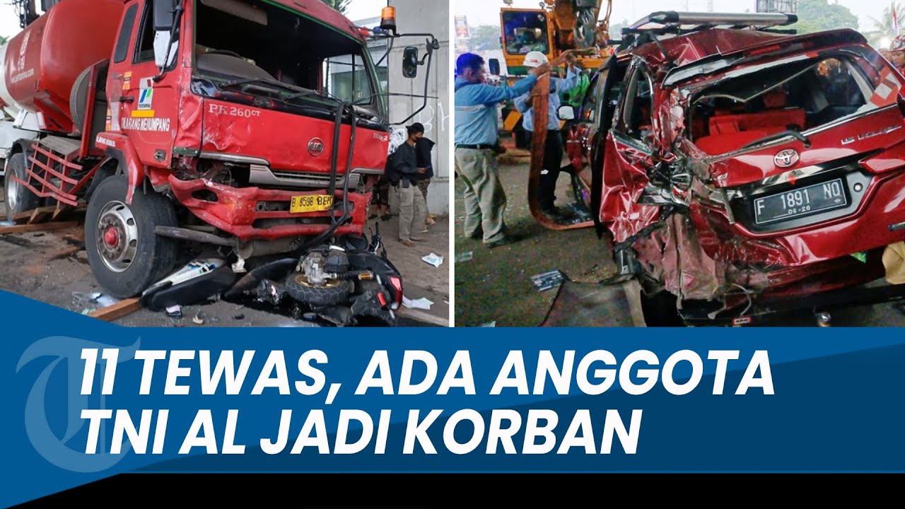KRONOLOGI Laka Maut Truk Pertamina di Transyogi Cibubur, 11 Tewas, Ada Anggota TNI AL Jadi Korban