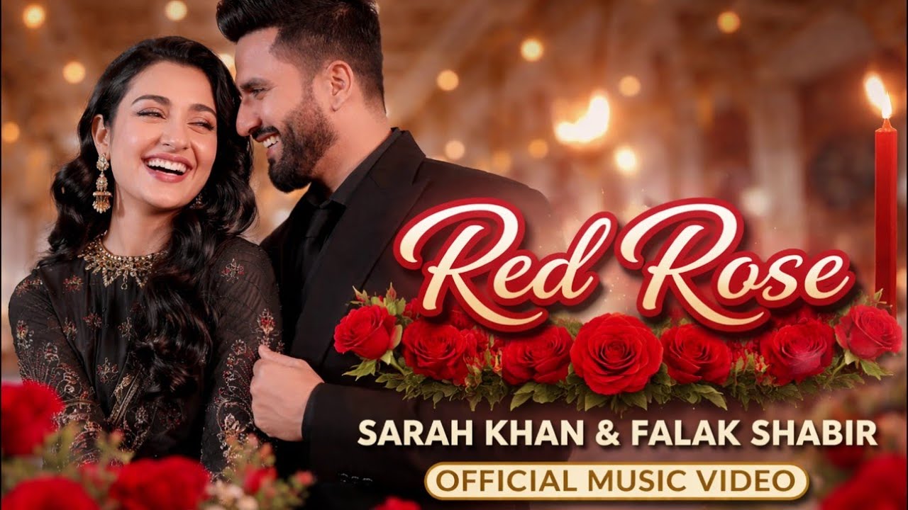 Red Rose | Sarah Khan & Falak Shabir | TBK | Official Music Video | Beautiful Couple Songs | Latest