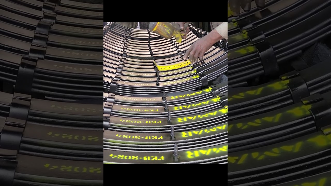 Exploring the Leaf Spring Manufacturing Process From Raw Material #manufacturing #metalart