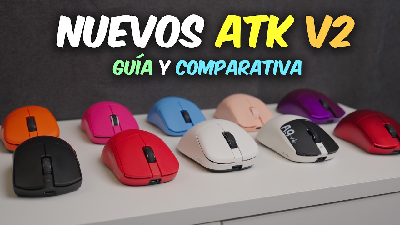 GUÍA y COMPARATIVA de los NUEVOS RATONES V2 de ATK | F1, X1, A9, U2, Z1 etc. 