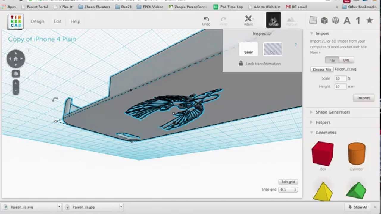 2D image into Tinkercad