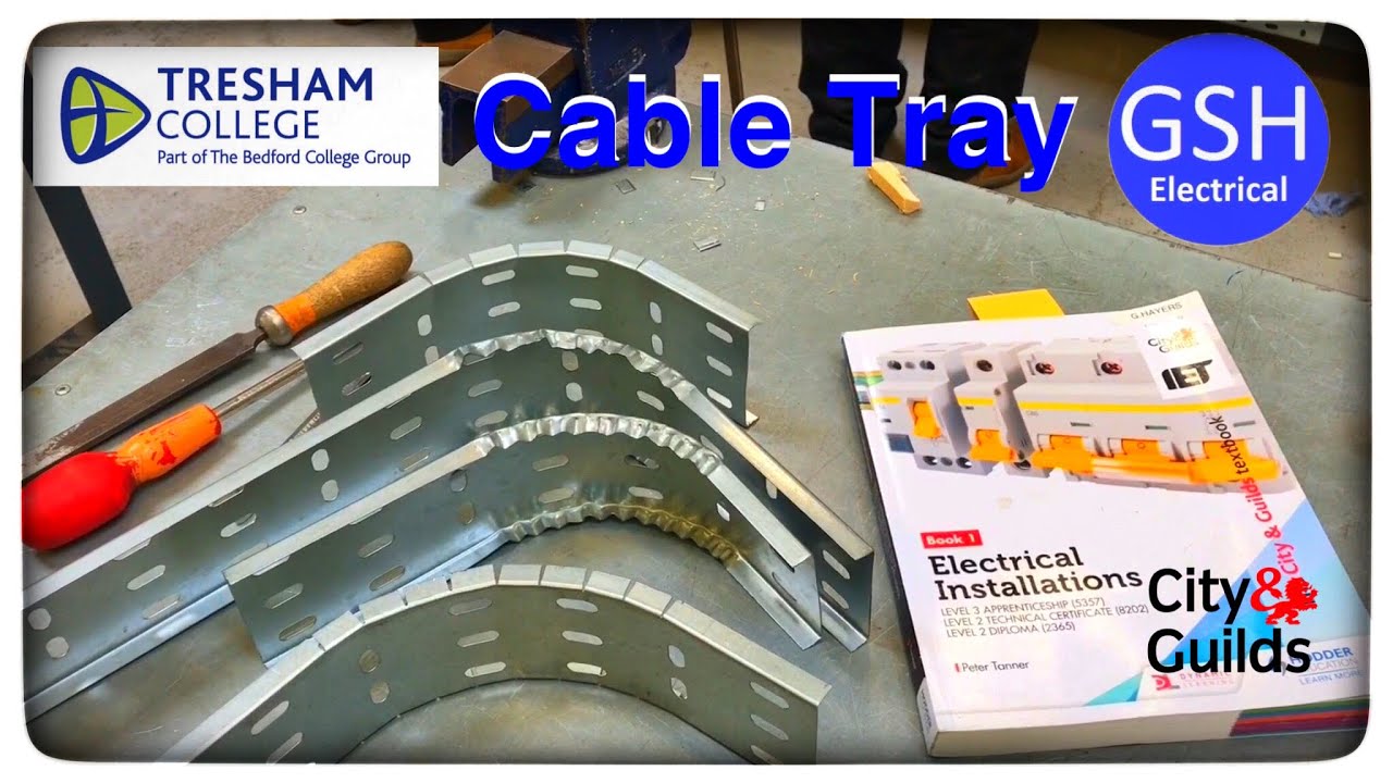 90 Degrees Bends in Cable Tray - Flat, Internal and External Fabricated by Apprentice Electricians