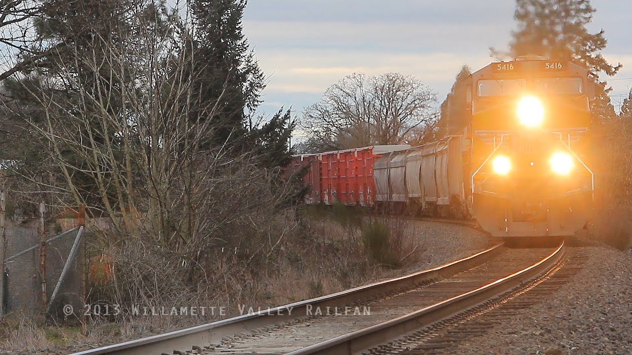Union Pacific 5416 leads QPDRV at Canby & Turner, Oregon 2.13.13