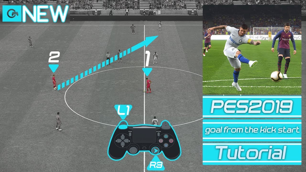 PES 2019 goal from the kick start Tutorial [PS4, PS3]#9