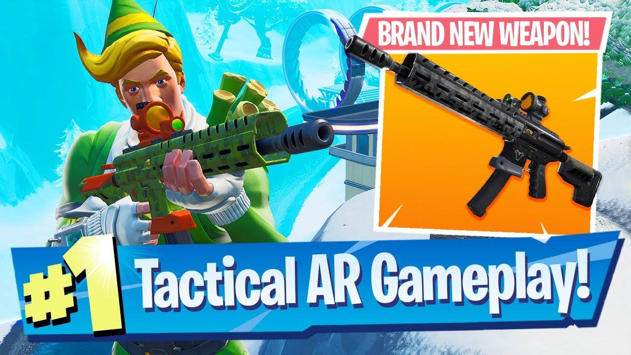 Winning with the NEW Tactical Assault Rifle - Fortnite Battle Royale