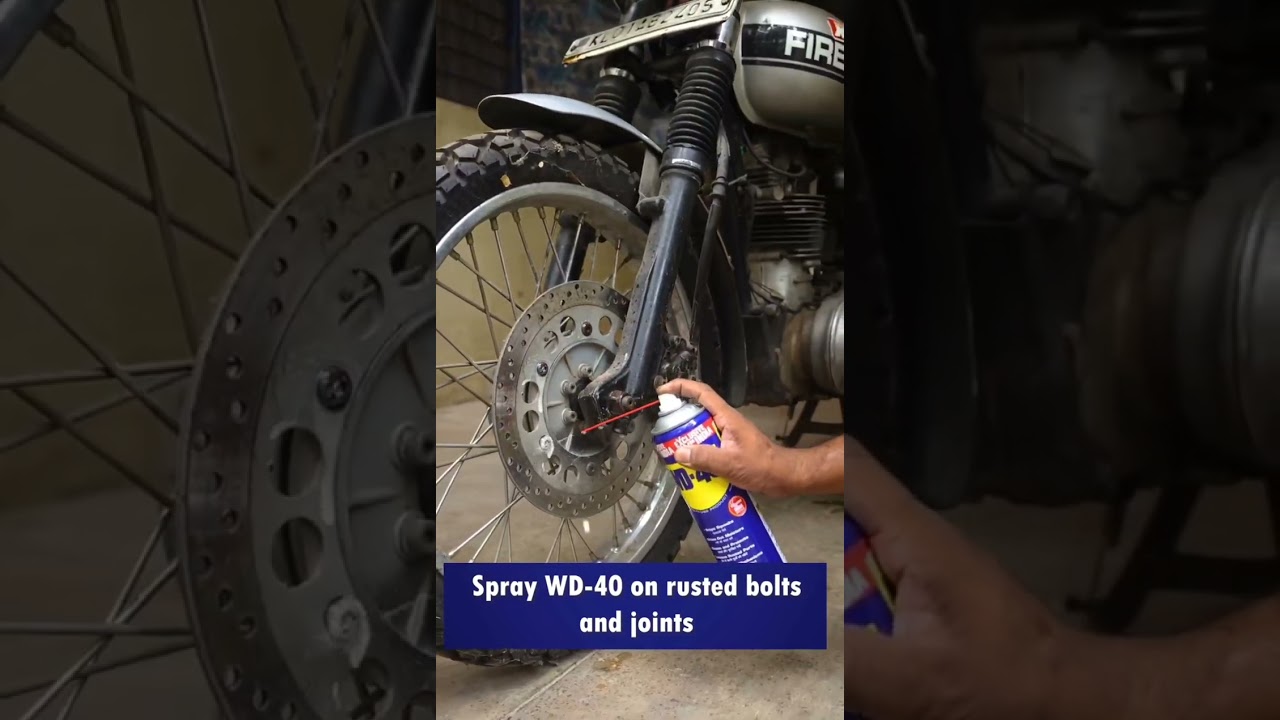 Bike care tips and tricks #shorts #wd40 #multipurpose #rustremoval #howto #bikemaintenance