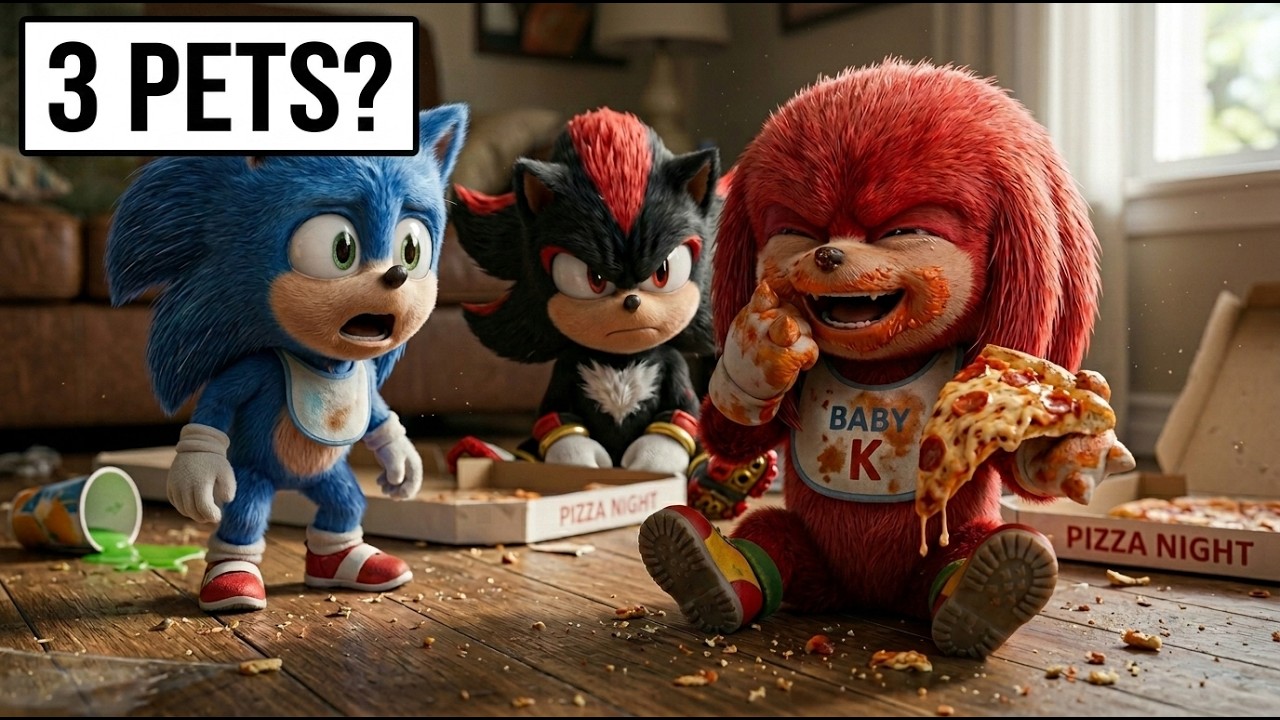 Я смоделировал игру Sonic Shadow Knuckles PETS в реальной жизни.