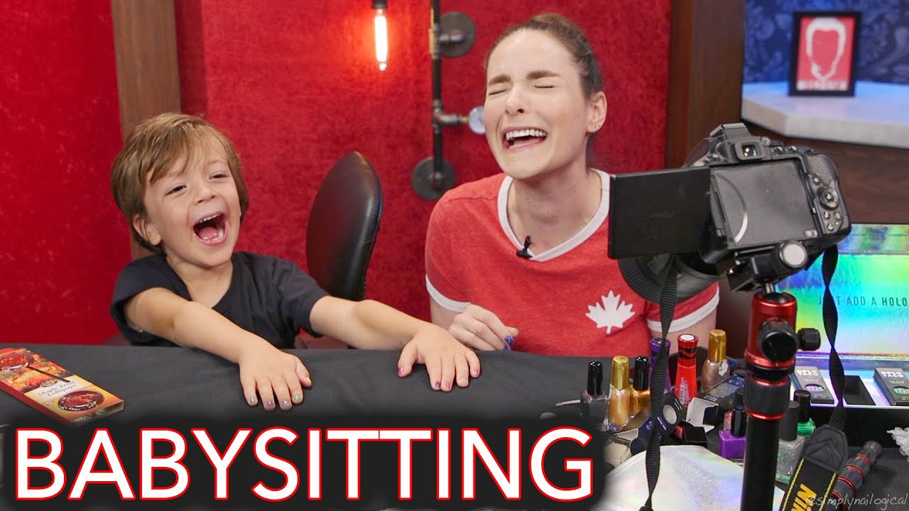 Painting Phil DeFranco's kid's nails