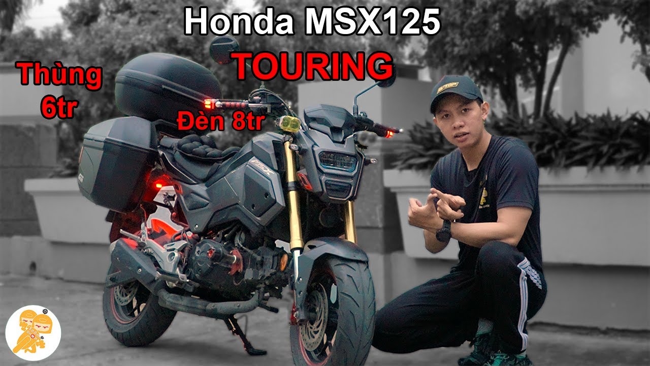 Honda MSX 125cc PHONG CÁCH TOURING Của Anh Khách Chịu Chơi - Xe Ôm Shop