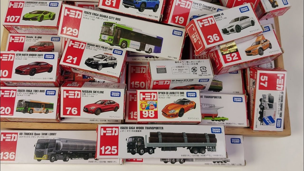 Satisfying Tomica Unboxing ASMR | Real Toy Car Sounds