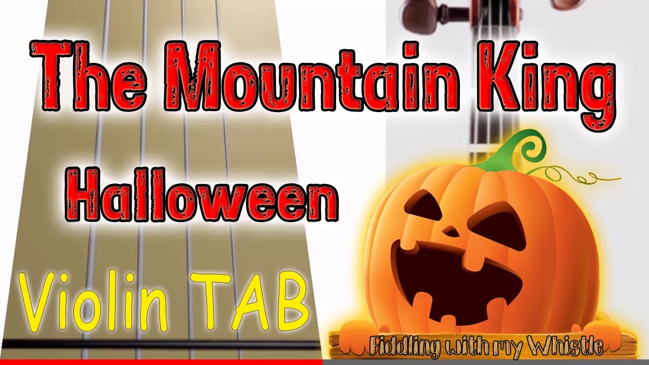 In The Hall Of The Mountain King - Halloween - Violin - Play Along Tab Tutorial