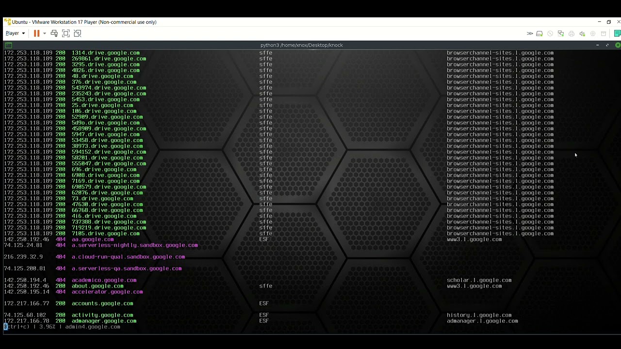 DNS  lookup subdomains  with guelfoweb/ knock tool