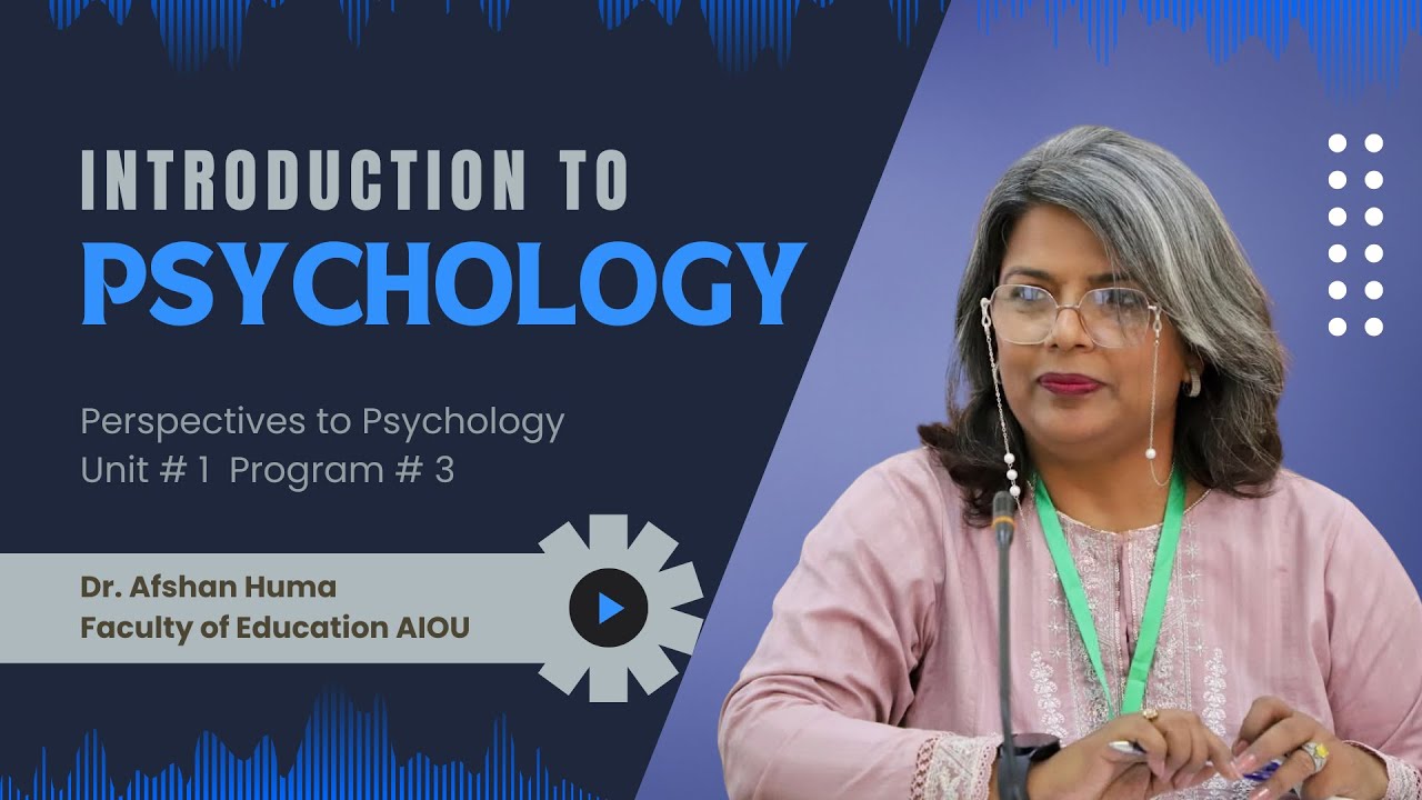 Introduction to Psychology | 8411 | Unit 1 Program 3 | Perspective of Psychology | AIOU