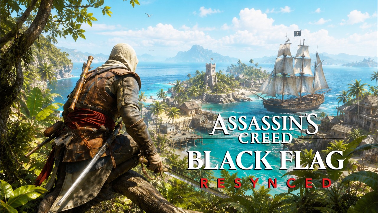 Новый геймплей Assassin's Creed Black Flag на обновленном движке | Ремейк AC Black Flag выглядит ...