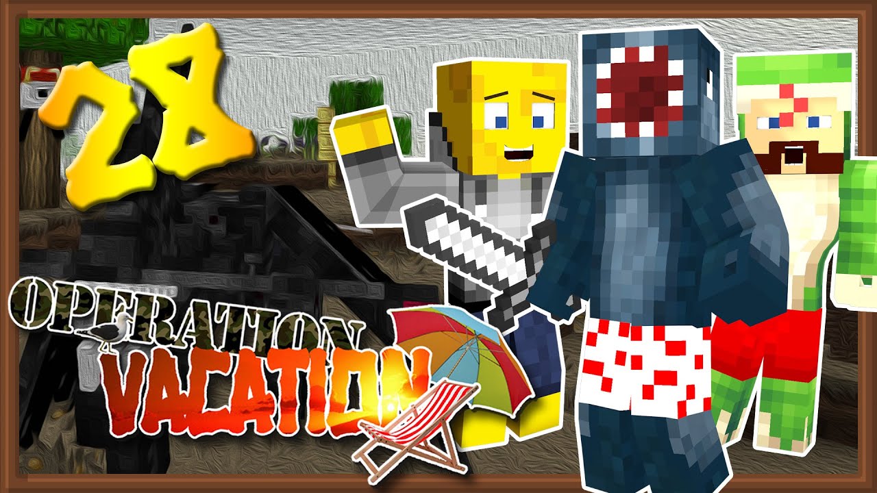 Minecraft Operation Vacation w/ iBallisticSquid - Nightmare! #28 (Minecraft Attack of the B-Team)