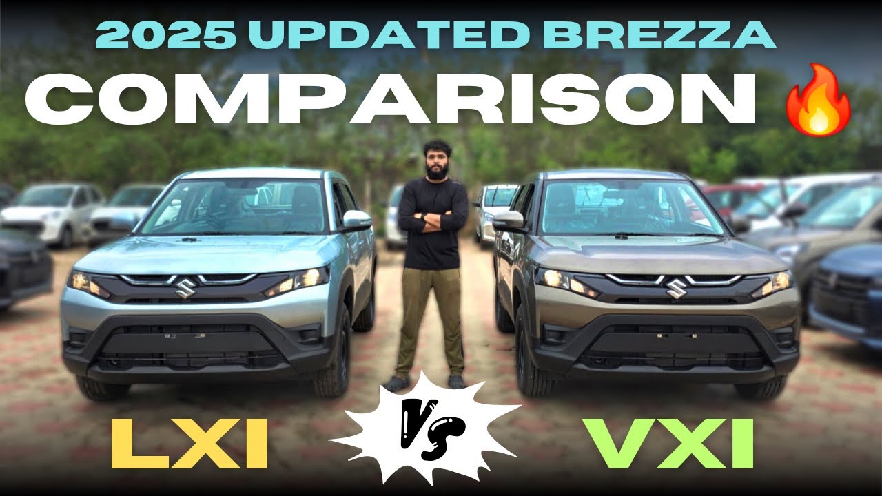 New 2025 Maruti Suzuki Brezza LXI Vs Brezza VXI 🔥| Detailed Comparison | beCARladka