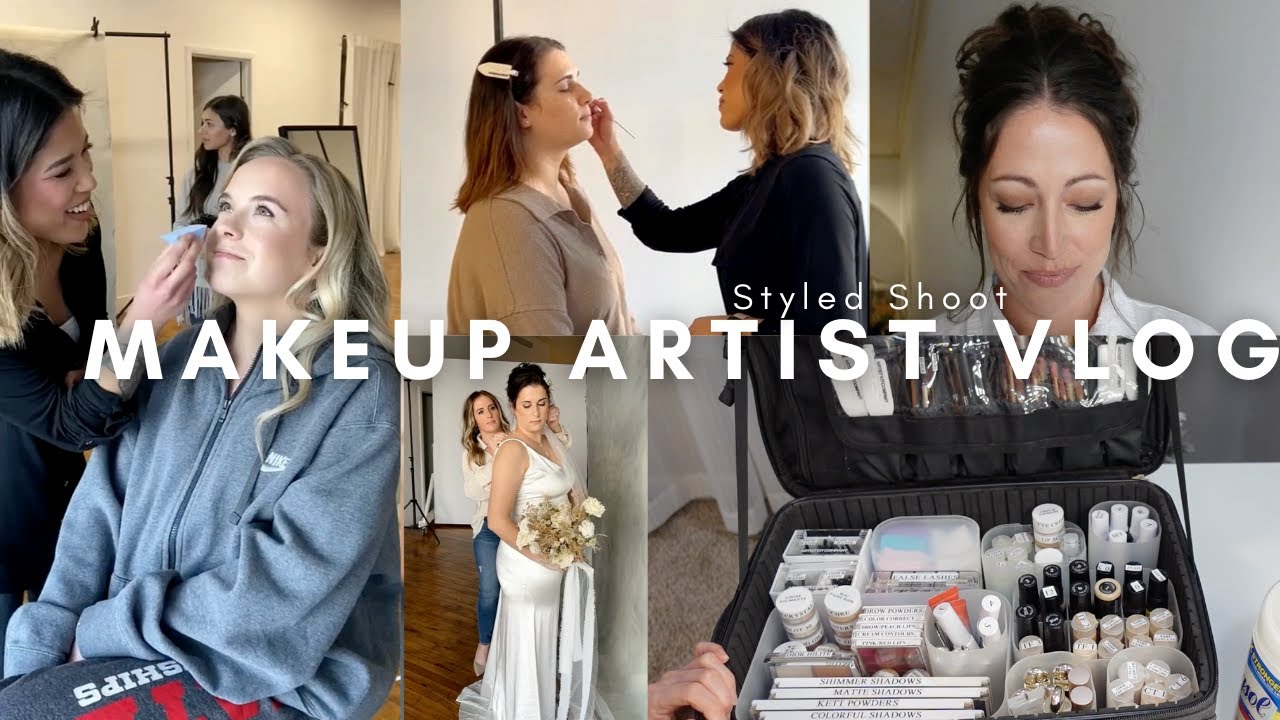 MUA VLOG: Bridal styled shoot + kit prepping