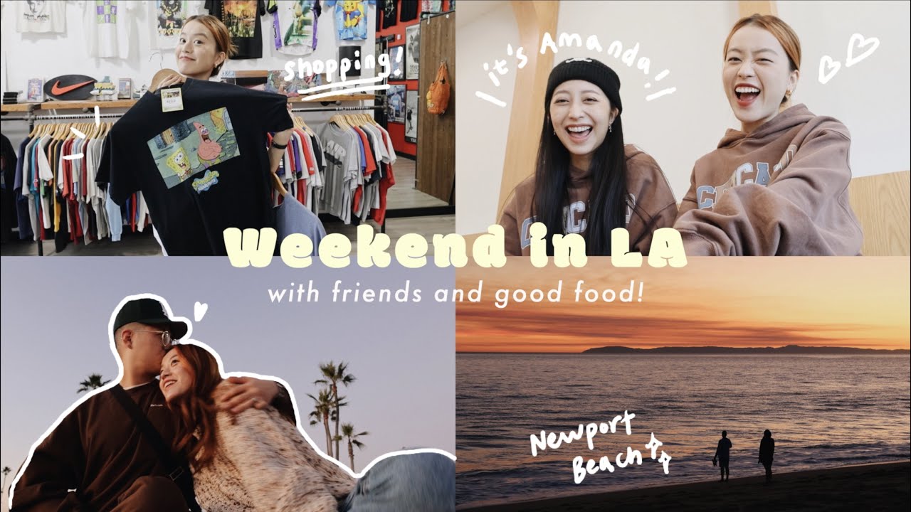 LA Vlog♡有好友和美食就是愉快的週末💓必去的球鞋店/餐廳/日落景點分享！ ft. Hyundai
