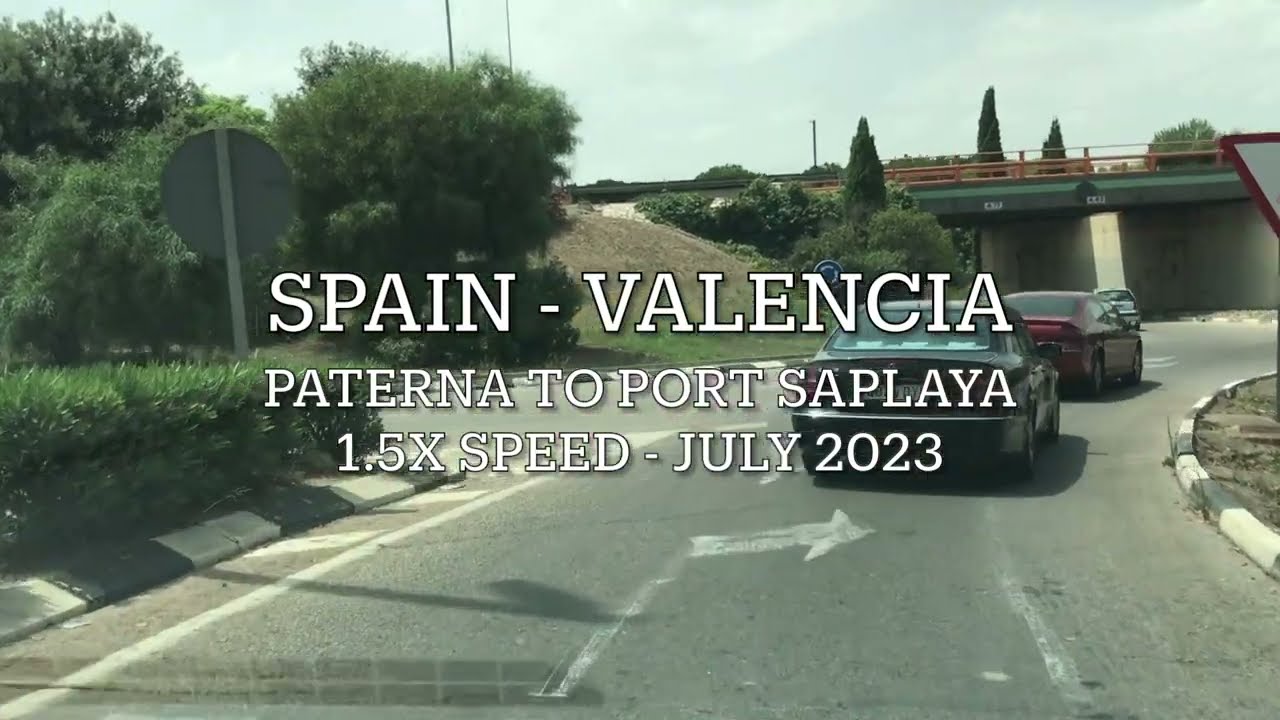 ** SPAIN ** Valencia * Paterna to Port Saplaya, CV-31/CV-30/V-21