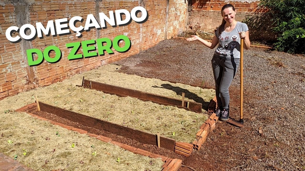 MUDAMOS para o INTERIOR! Iniciando uma Nova Horta no Quintal 🥦Horta em Casa🍅