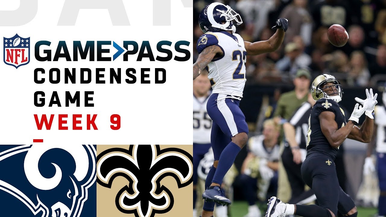 Los Angeles Rams vs. New Orleans Saints | NFL Week 9 Game Pass Condensed Game