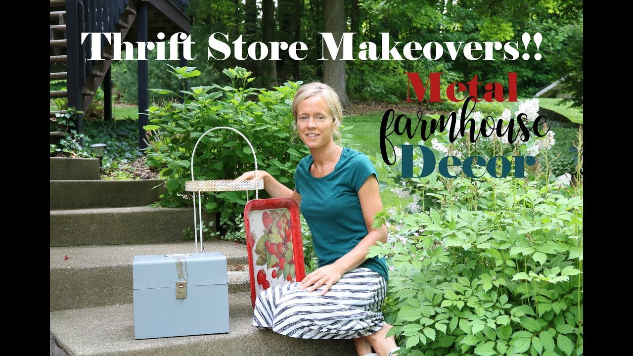 Farmhouse Style Metal Decor Makeovers