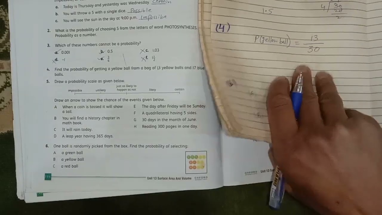 Class 7 math exercise 13c |educator school math grade 7| probability| math path grade 7 exercise 13c