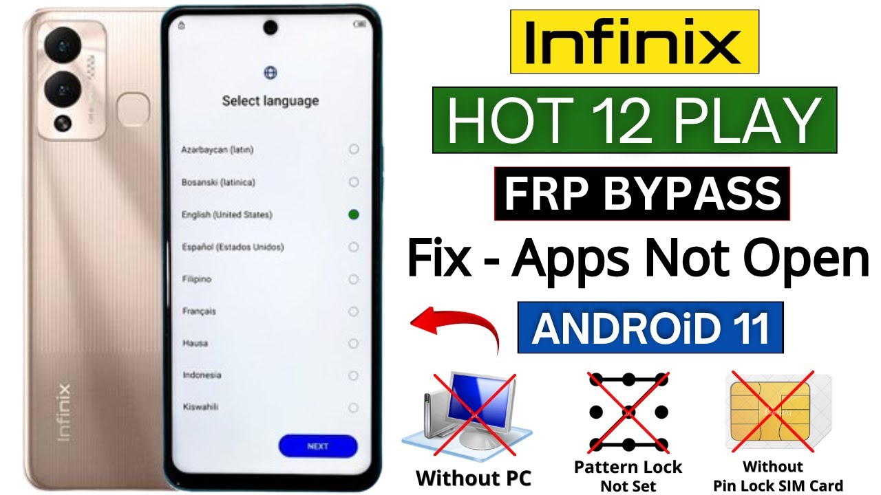 Infinix Hot 12 Play (X6816) Frp Bypass Android 11 2025 Without PC | Without Xshare Apk 100% Done