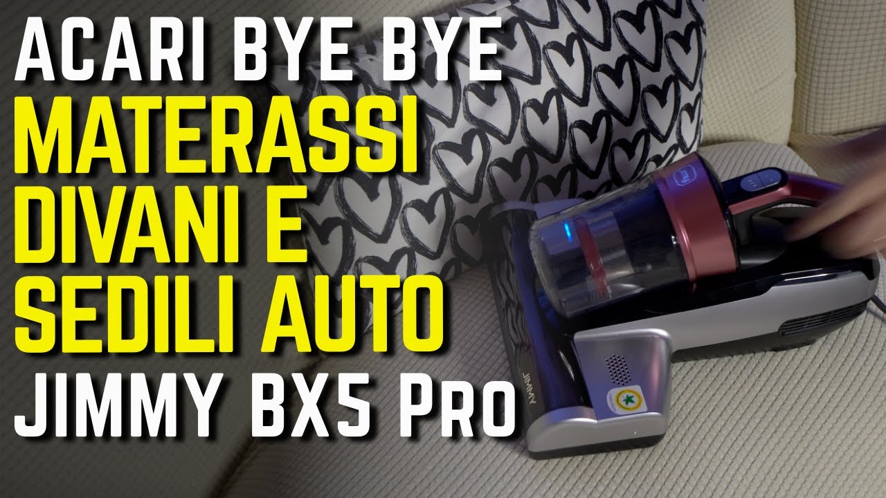 ASPIRAPOLVERE ANTI ACARI per MATERASSI, DIVANI e SEDILI AUTO Jimmy BX5 Pro