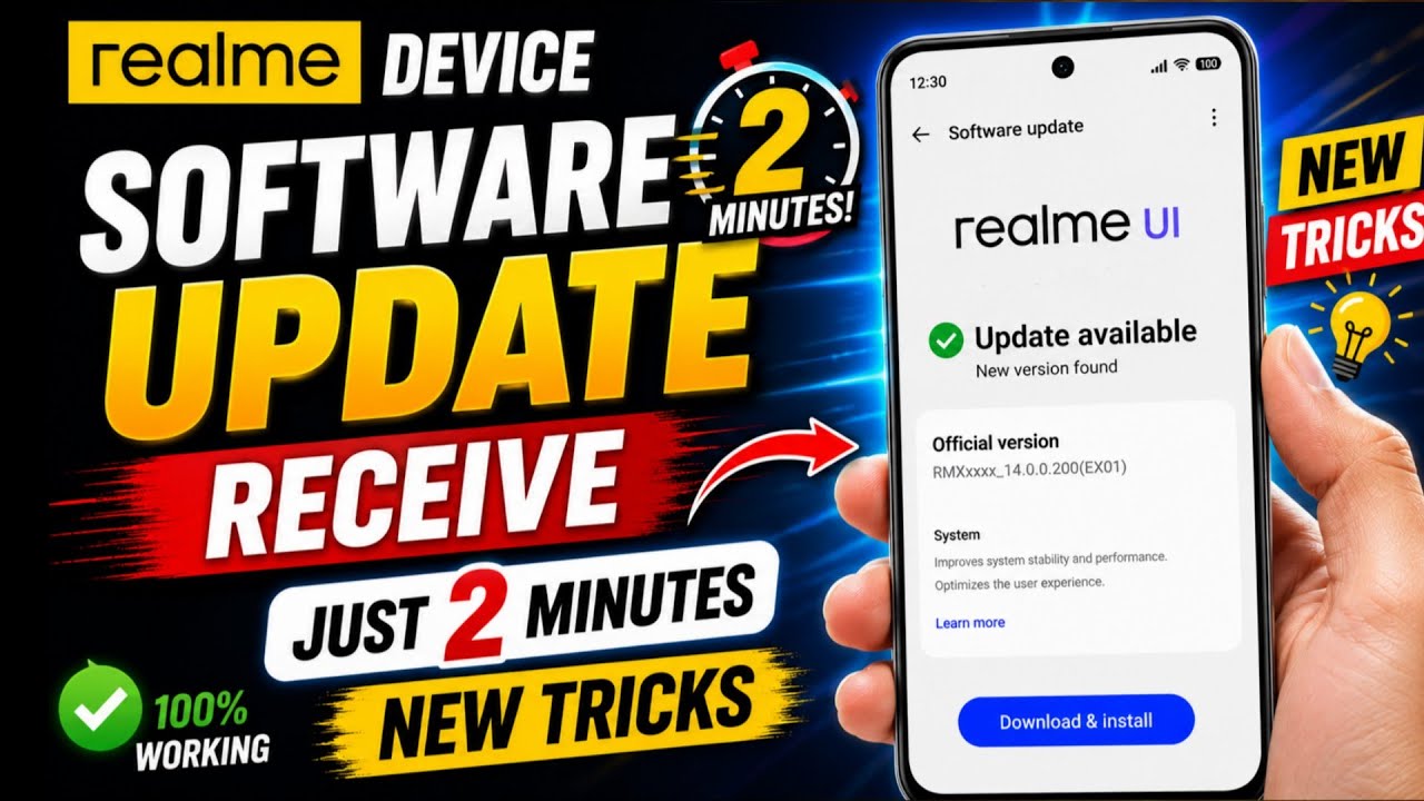 How to Get Realme Software Update in Just 2 Minutes | 100% Working Trick 🚀
