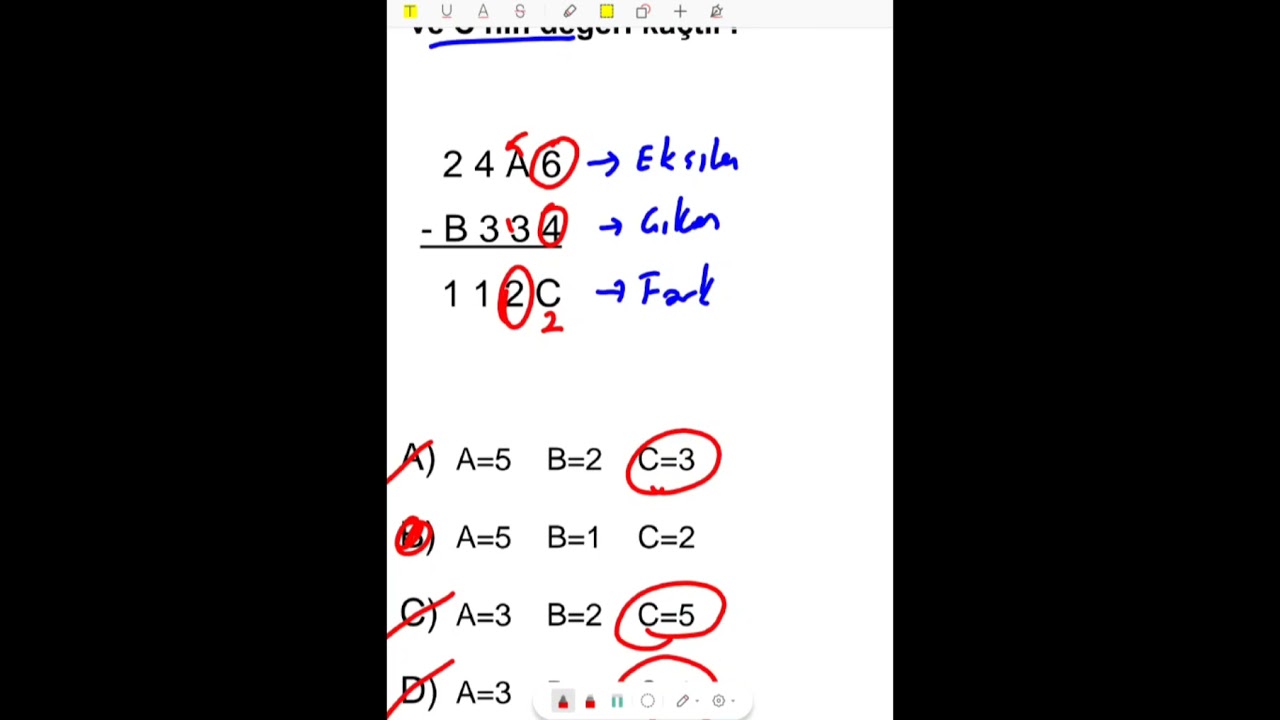 4.deneme | Orta Öğretim Zihinsel grup matematik sorularının çözümleri