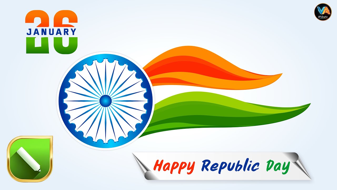 Republic Day 2026 Graphic Design in CorelDRAW | Indian Flag Poster