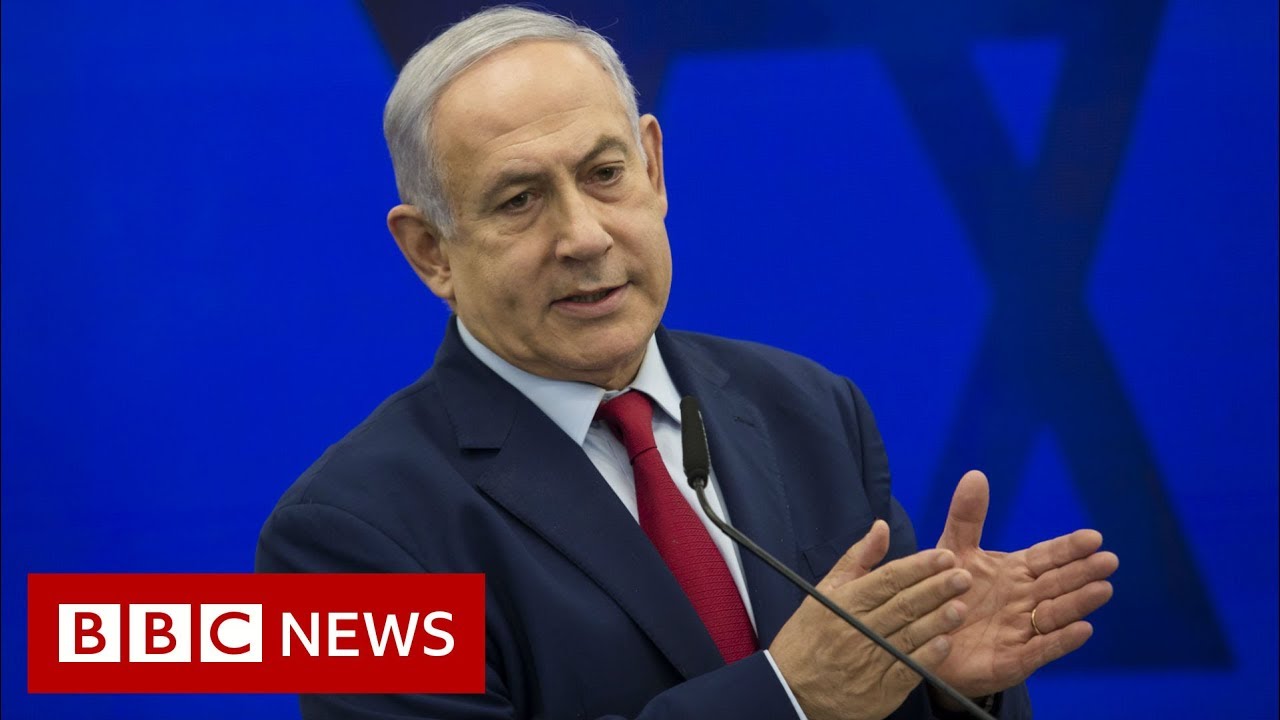 Israeli PM Netanyahu whisked away amid sirens - BBC News