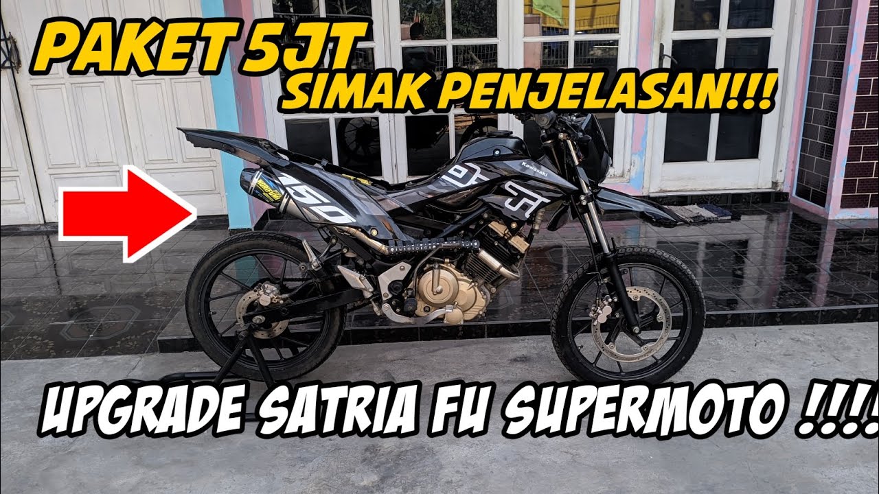 Satria Fu Supermoto • paket 5jt pake tangki ORI klx by ad garage Kediri 🔥