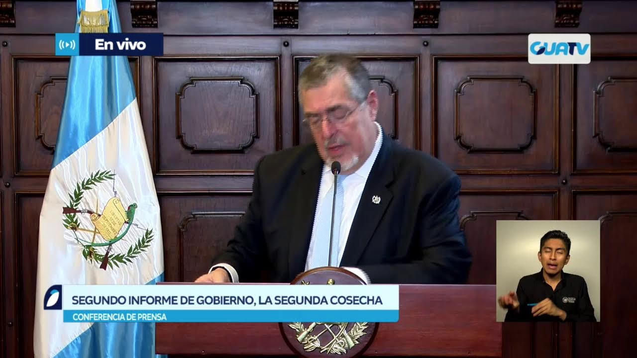 Conferencia de Prensa del Presidente Bernardo Arévalo.