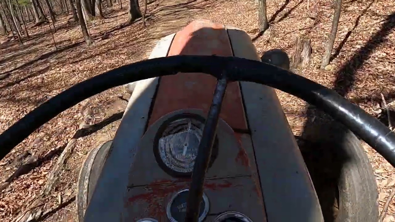 1953 Ford Jubilee & 2006 John Deere 4115 Tractors Paving Trails with Home Grown Wood Chips 4/ 2023