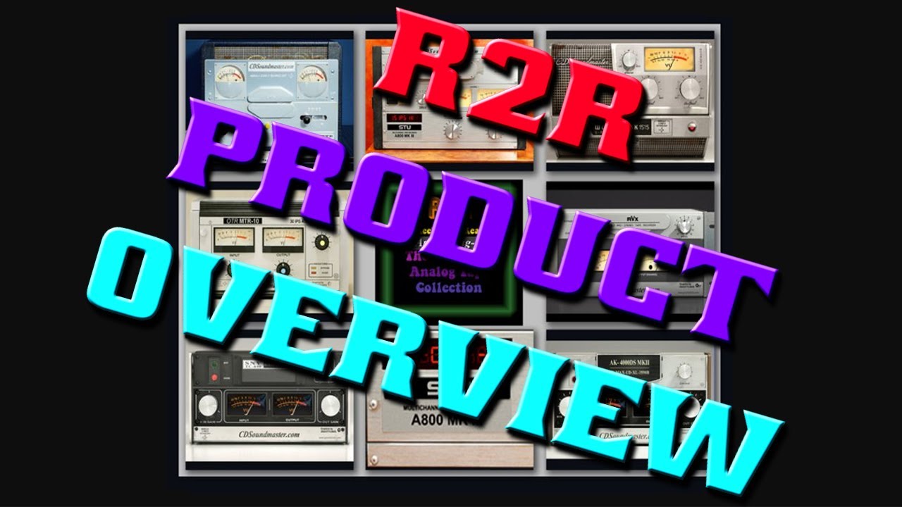 R2R Tape Machine Audio Software Collection Overview - CDSoundMaster Reel TOO Real.