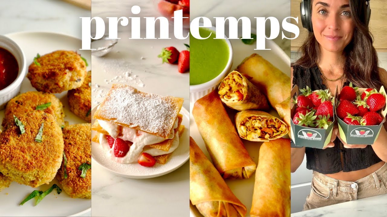 1 Semaine de Recettes de Printemps |  100% Végétal