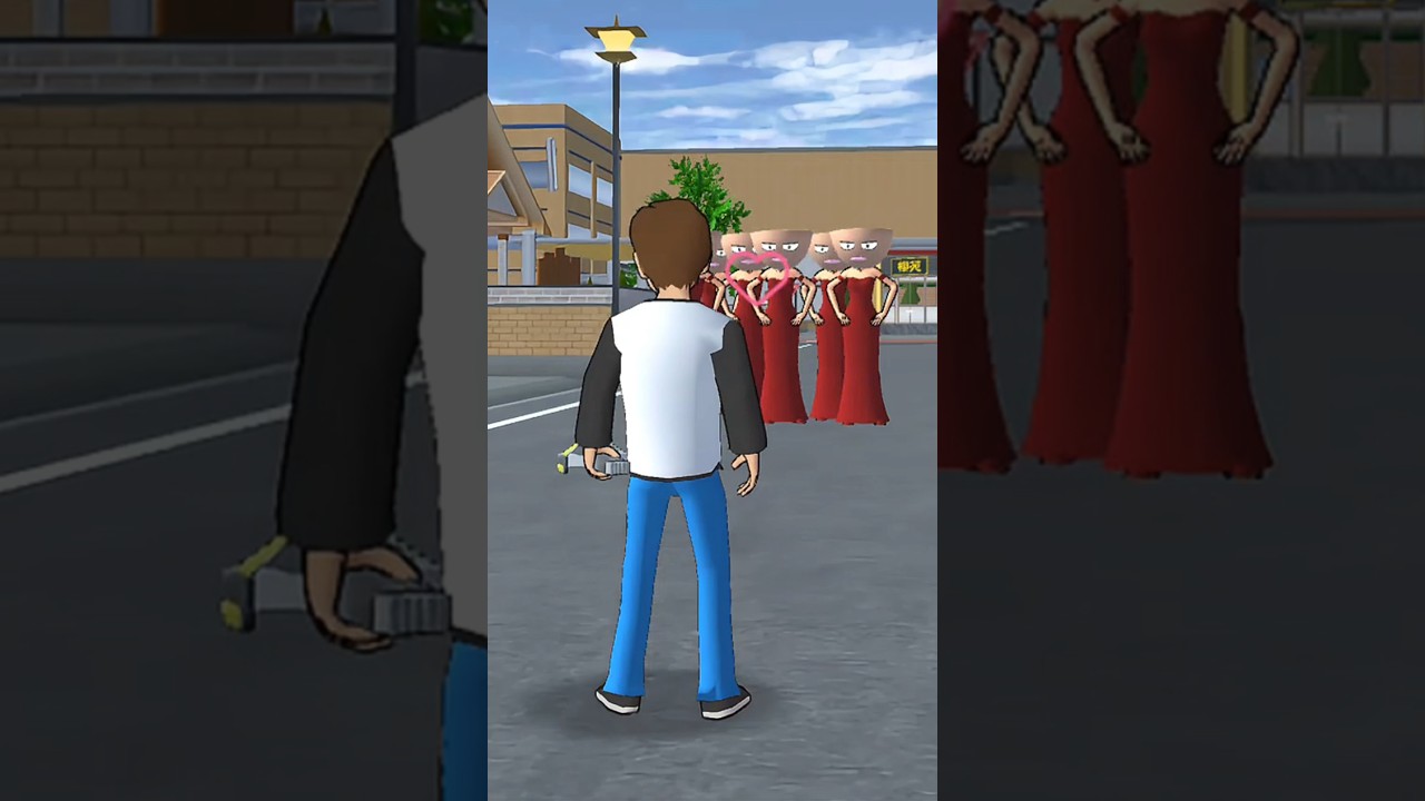 Mio Yuta become bad #sakuraschoolsimulator #sakura #animation #games