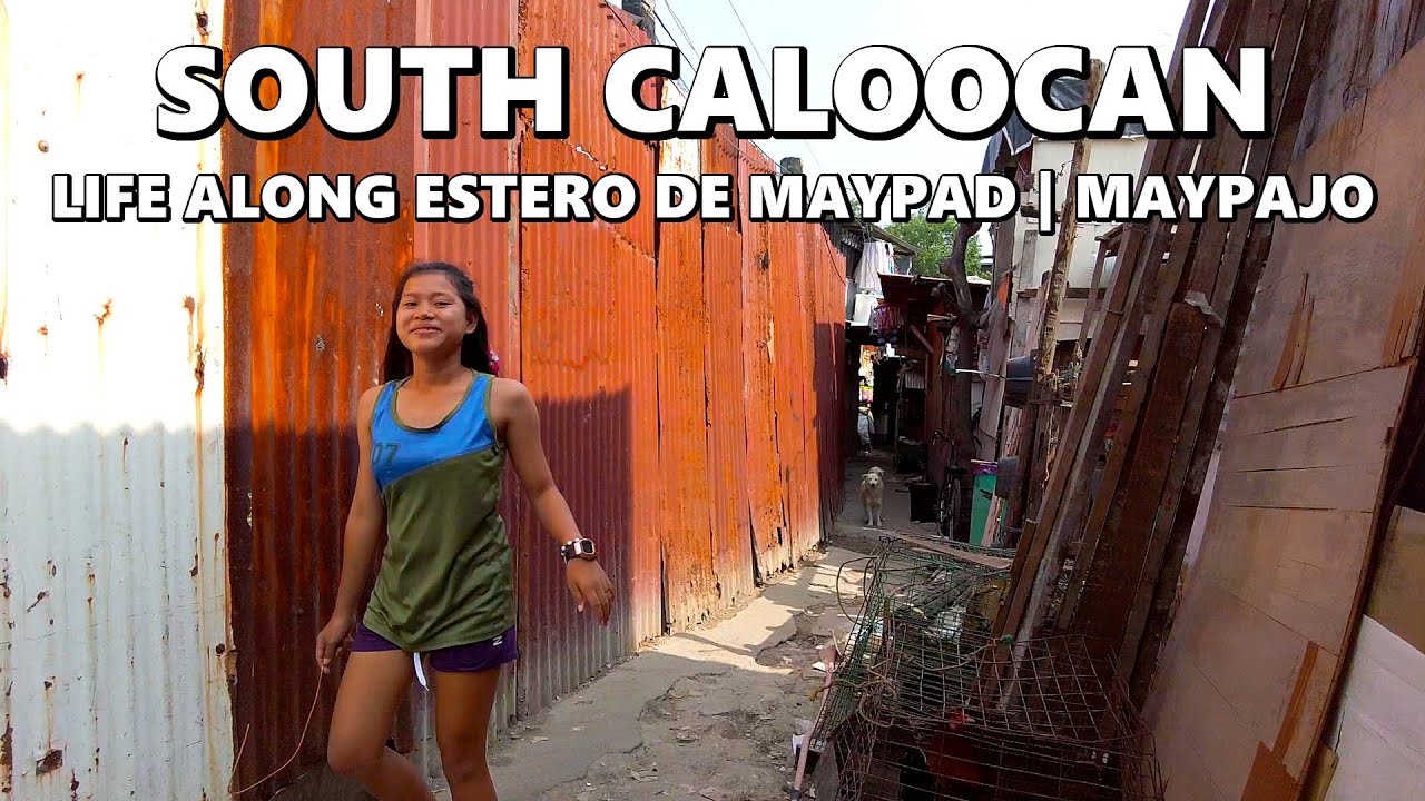 Real Life Scenes Along Estero de Maypad and Maypajo in South Caloocan | Walking Tours PH [4K]