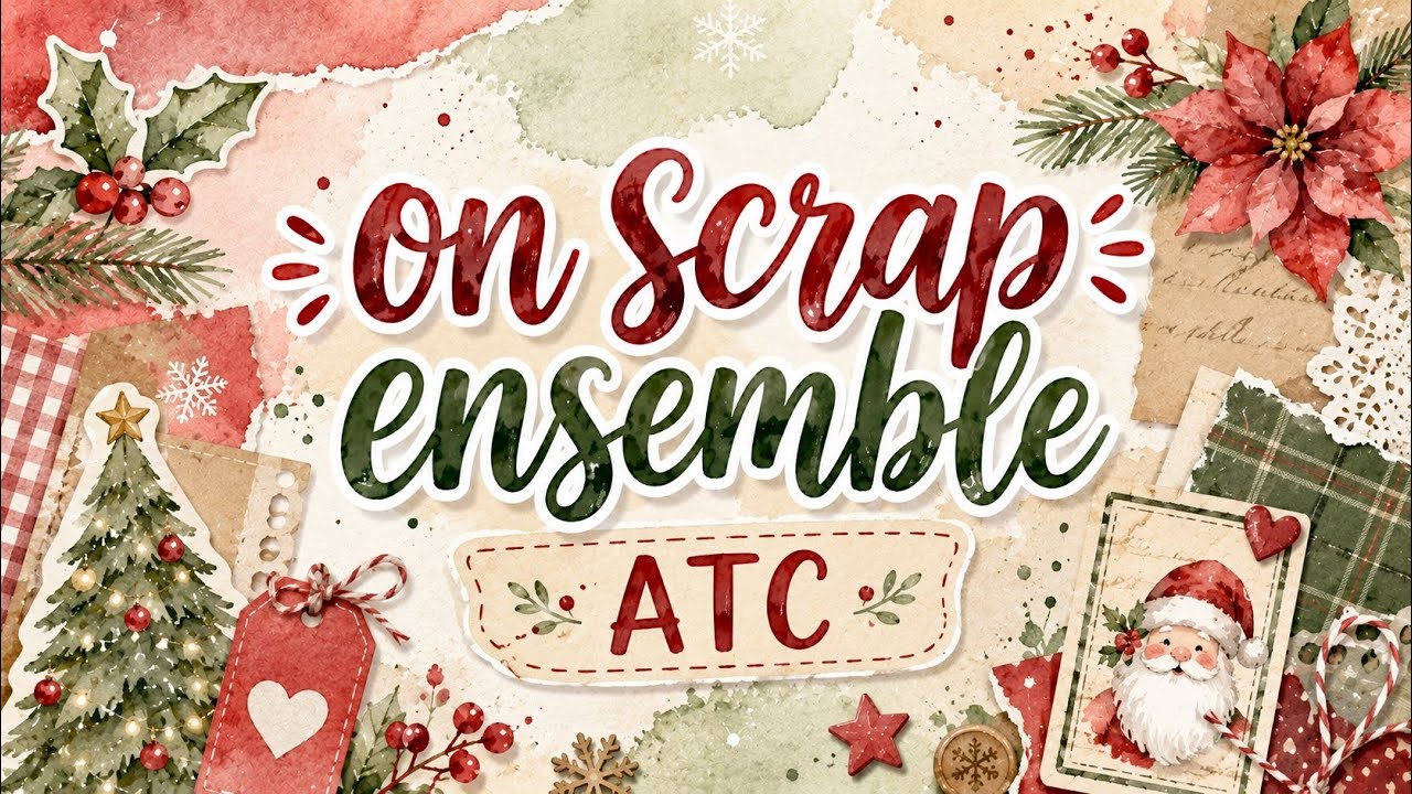 On scrap ensemble [ATC] #scrapbooking #atc 