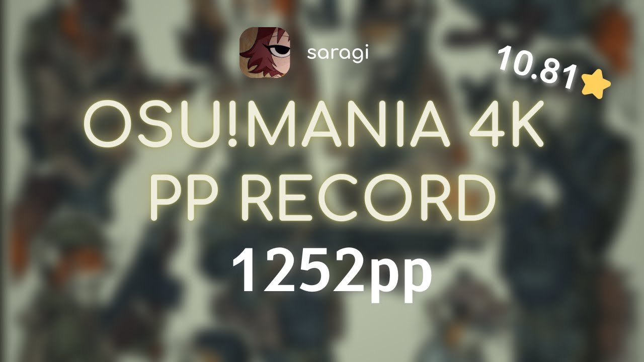 I BROKE THE OSU!MANIA 4K PP RECORD 💥
