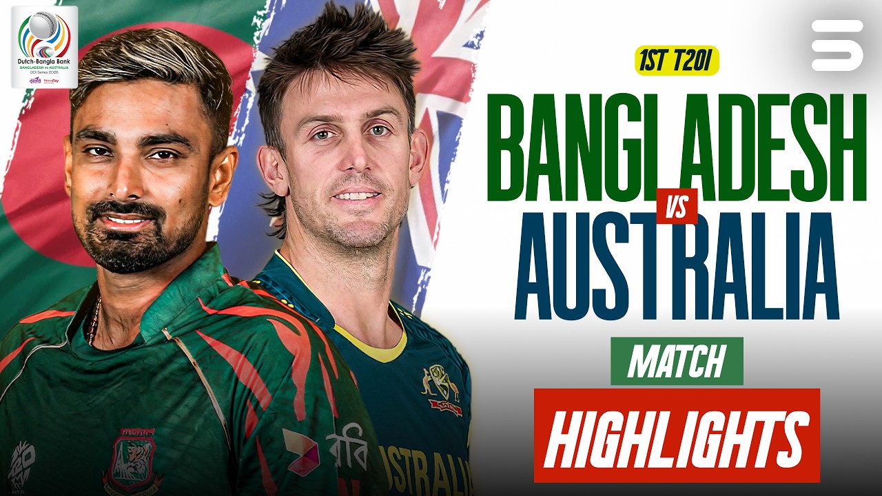 Match Highlights | Bangladesh vs Australia | Match 01 | T20i  Series 2026 | M9K1U
