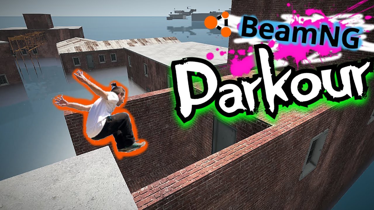 Trying the NEW BeamNG PARKOUR Mode! It's AWESOME! BeamNG Mods