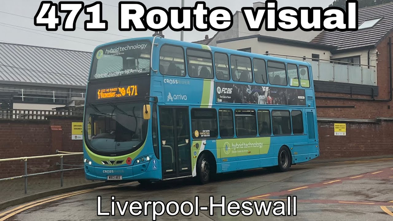 |FULL ROUTE VISUAL| 471 Liverpool to Heswall Via Birkenhead Arriva Merseyside 