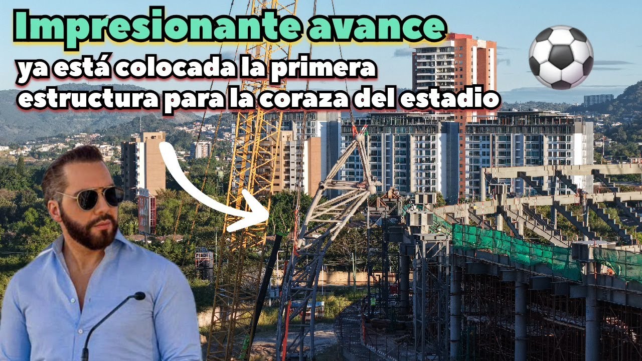 NOVEDAD inicia estructura de la coraza de estadio nacional #elsalvador #futbol #nayibbukele 