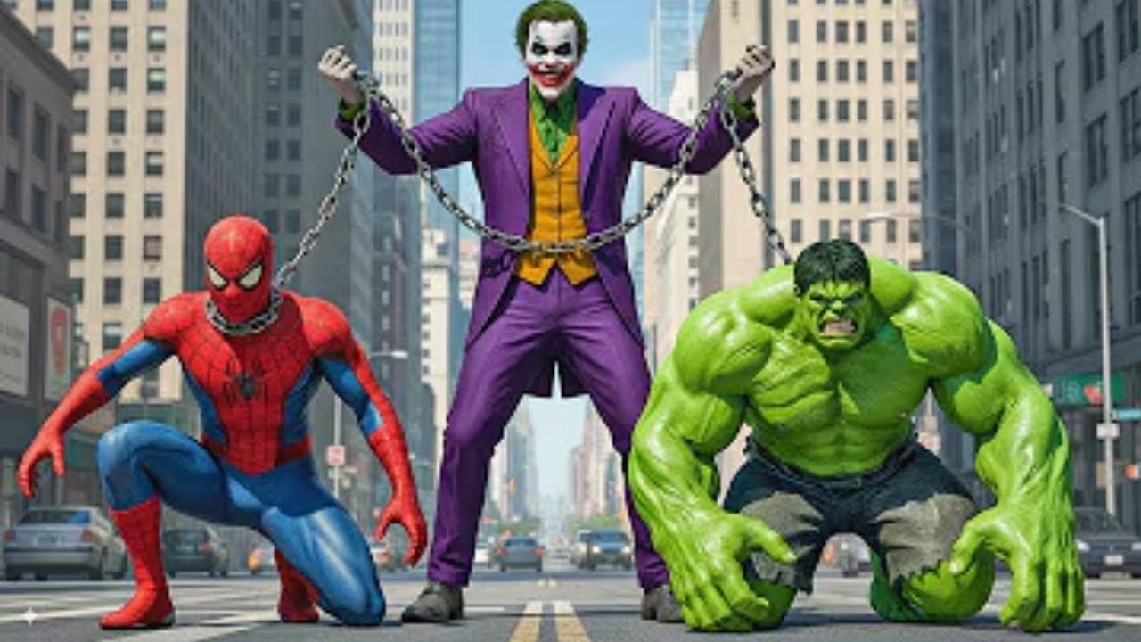 Full video: Brutal and tearful superhero battles