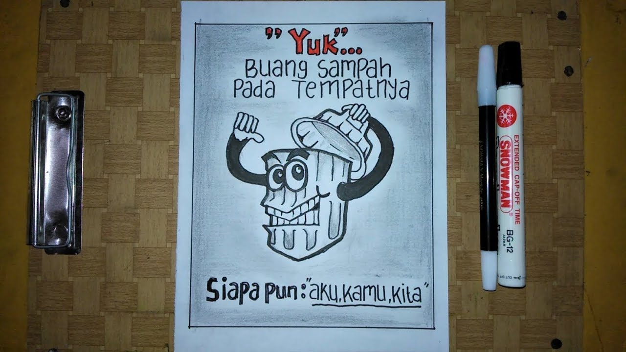 Cara Membuat Poster Kebersihan Lingkungan Yang Mudah
