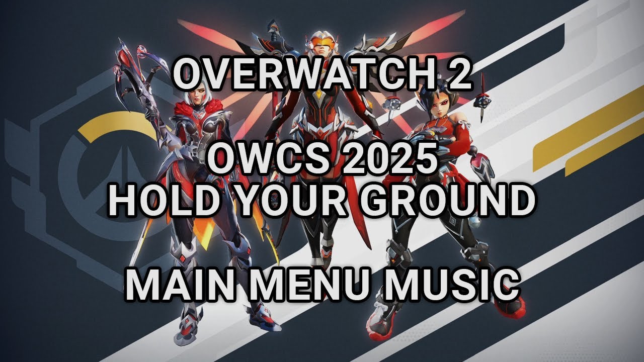 Overwatch 2 Season 19 - OWCS 2025 Scarlet Freja, Mercy, and Juno Main Menu Title Screen & Music OW2
