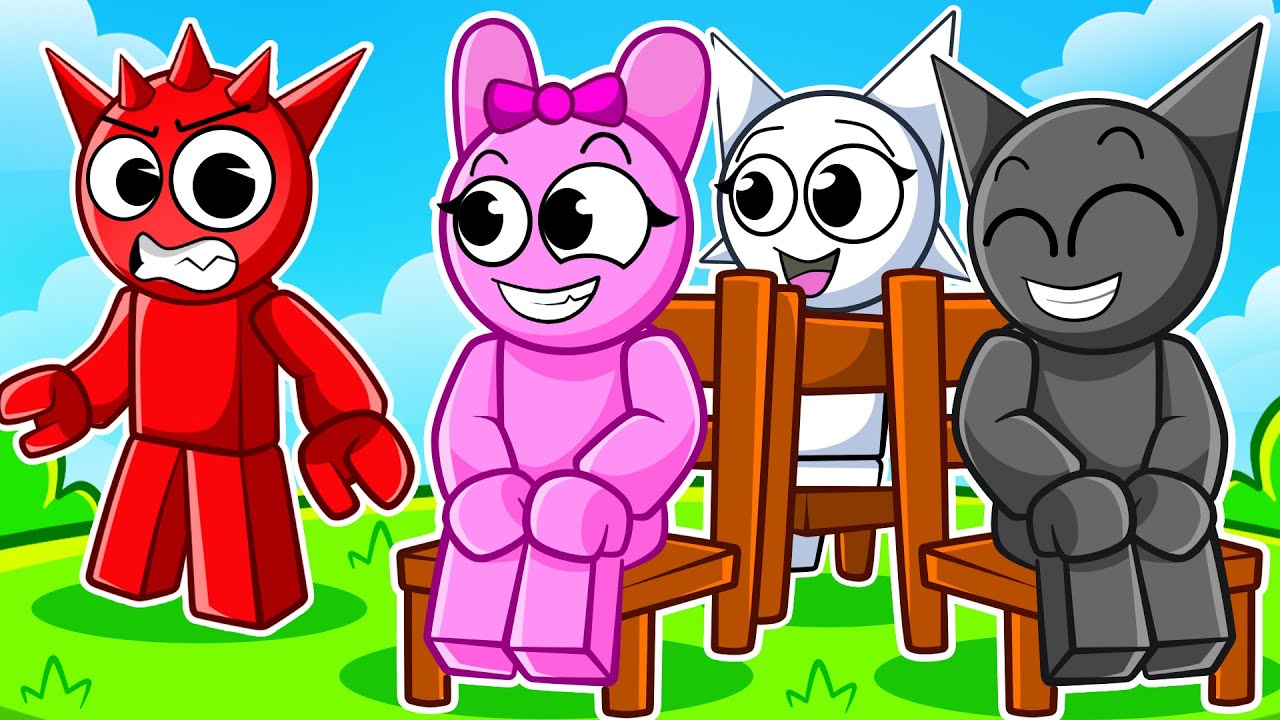 Sprunki joga DANÇA DAS CADEIRAS no Roblox...